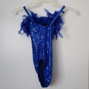 Blue kids leotard